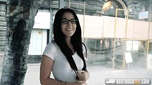 Bella Beretta In Glasses Gets Pounded Outdoors