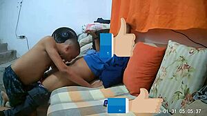 Naughty Neighbor Visits Me Bareback at Night