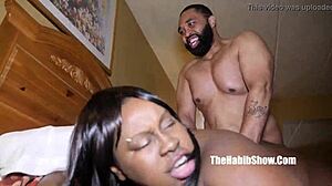 man, that chocolate thick booty ebony freak handles monster bbc redzilla like a pro