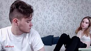 Beautiful girlfriend gives hard ride and gets a facial