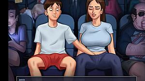 Homemade video of big tits during hot summer time