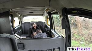 Busty Babe With Glasses Gets Pussy Pounded In The Cab!