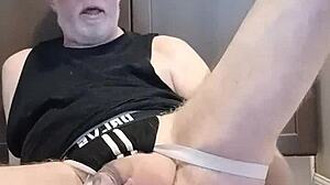 Thomas Odea masturbates big cock and ass in gay porn scene