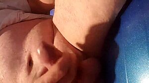 German guy cumming while playing