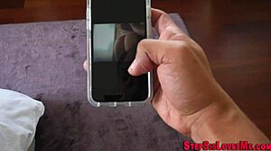 teen gets attention from stepbro in interracial scene