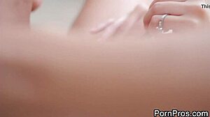 Blonde Hottie Gets Deepthroat Massage and Facial