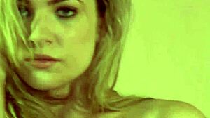 Blonde Teen Whore Masturbates Pussy on Desk Teasingly