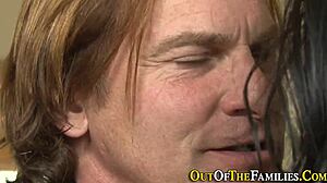 Ebony stepteen gets banged by big cock