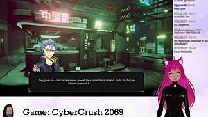 Vtuber Lewdneko Explores Cybercrush 2069 Hentai Game Part 1