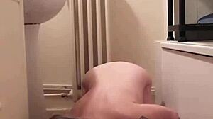 Slave Submits in BDSM Auto-Session as a Slut