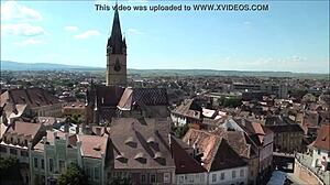 Stunning View of Sibiu Romania from Above