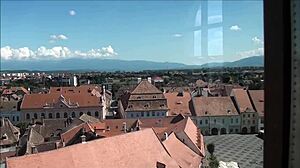 Stunning View of Sibiu Romania from Above