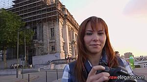 Beautiful European milf enjoys POV session with interracial partner.