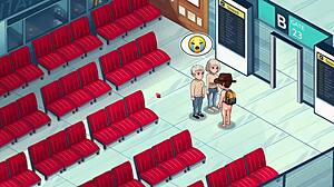 HoneySun Gameplay Part 1: Redhead Flight Attendant in Cosplay Action Stuns