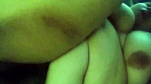 A horny bbw moaning in pleasure