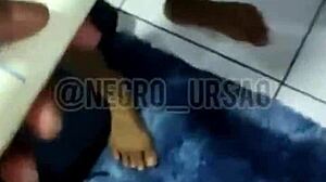 Homemade orgy with three straight guys turning gay on red