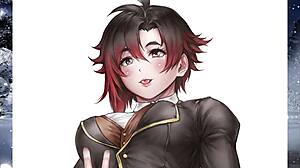 Ruby and Blake train you in RWBY hentai femdom?
