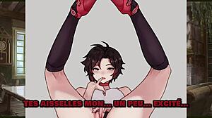 Ruby and Blake train you in RWBY hentai femdom?