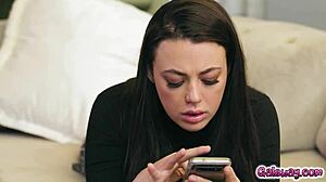 I watch Kenzie Taylor moan with butt plug during our meeting