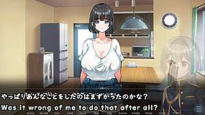 Sumire-chan's big tits dominated by neighbor