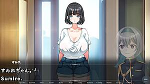 Sumire-chan's big tits dominated by neighbor