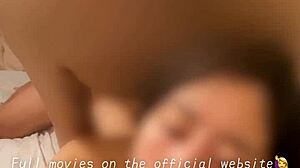 Dirty talking Japanese daughter on video call with stepdad