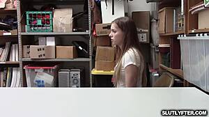 Shoplifting incident involving summer brooks in a store setting