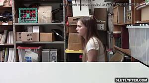 Shoplifting incident involving summer brooks in a store setting