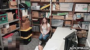 Shoplifting incident involving summer brooks in a store setting