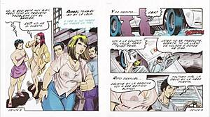 Mexican hentai comic shows gordibuena getting eaten out bent over in anime style