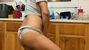 Anna Maria, a Dominican milf, dances and does house chores