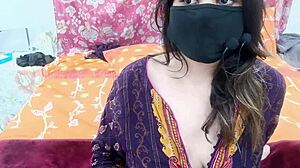 Sobia Nasir performs roleplay on WhatsApp video call