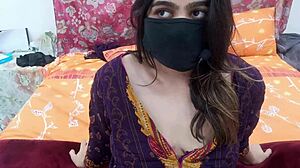 Sobia Nasir performs roleplay on WhatsApp video call