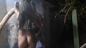 Spider-Man fucks the young brunette at Halloween party, and her family saw it!