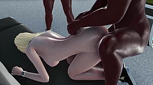 Interracial Workout Features Cum, Creampie, Facial, and Double Penetration