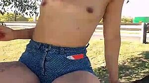 Hey! Pissing from a Tree at Gral Paz, Haha!