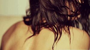 August Ames in intense fantasy blowjob facial