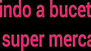 Wife at the market without panties showing off