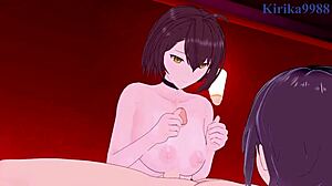 hindenburg and baltimore have intense sex in azur lane hentai, featuring big tits and creampie