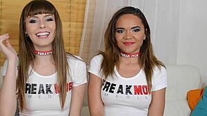 Alex Blake and Naudi Nala Before Double Blowjob!