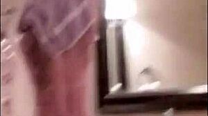 Sexy wife spied in bathroom with high definition amateurs brunette hidden voyeur spying homemade