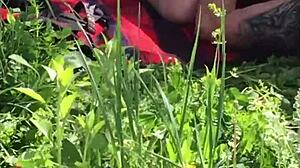 Boss Pounds Young Secretary Outdoors