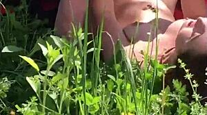 Boss Pounds Young Secretary Outdoors