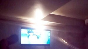 mexican couple staying in a hotel room