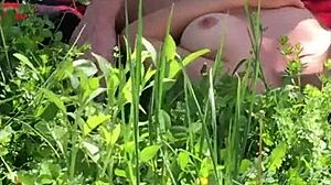 Boss Pounds Young Secretary Outdoors