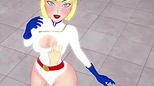 Power Girl free POV with Superman in full fantasy