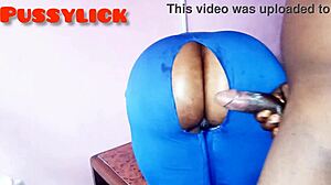 Big ass housewife bends to take hot BBC!