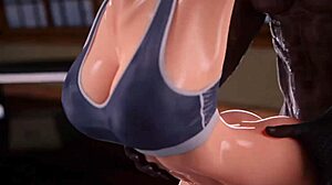 3D porn video with anime Cammy and big ass lovers