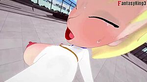 Power Girl free POV with Superman in full fantasy