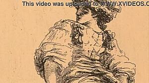 vintage erotic comic illustration